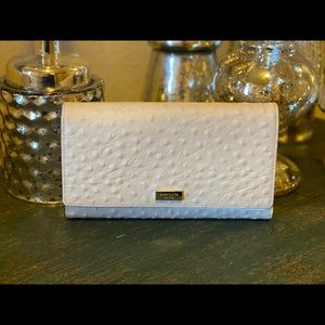 Kate Spade Alexander Ave embossed ostrich leather